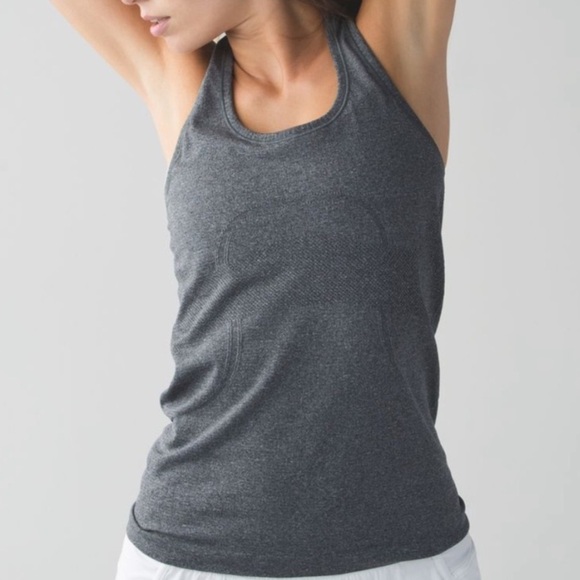 Lululemon swiftly tech tank top dark heather gray 4500 - Picture 1 of 10